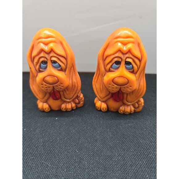 JSNY Other - Basset Hound Dog 1970s Plastic Salt and Pepper Shakers MCM